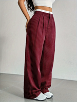 Wide Striped Trousers for Women