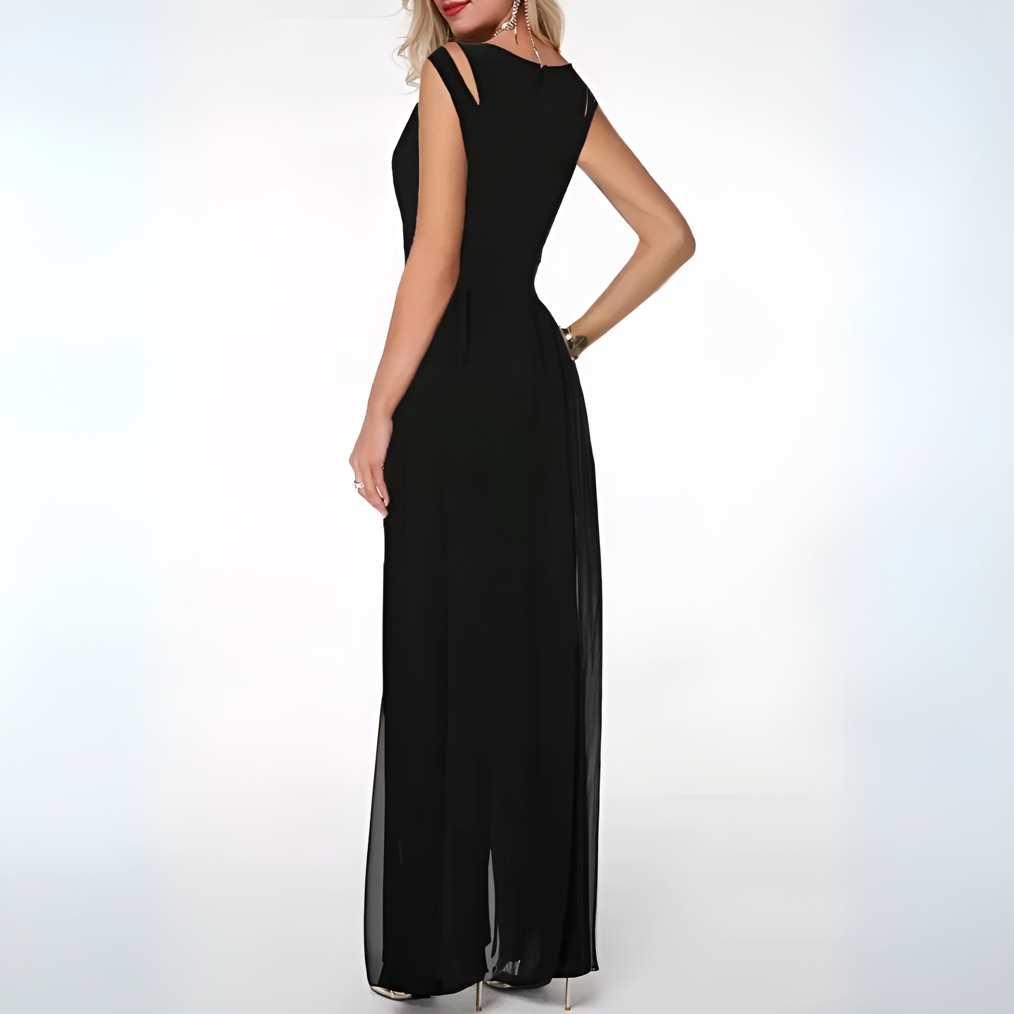 Wide Jumpsuit with Elegant Details for Women