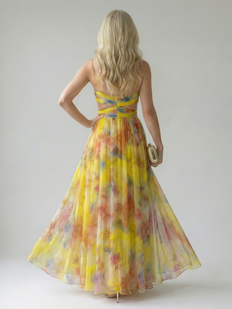 Sleeveless Printed Maxi Dress for Women