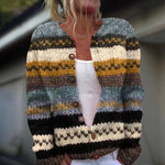 Printed wool and cotton cardigan for women