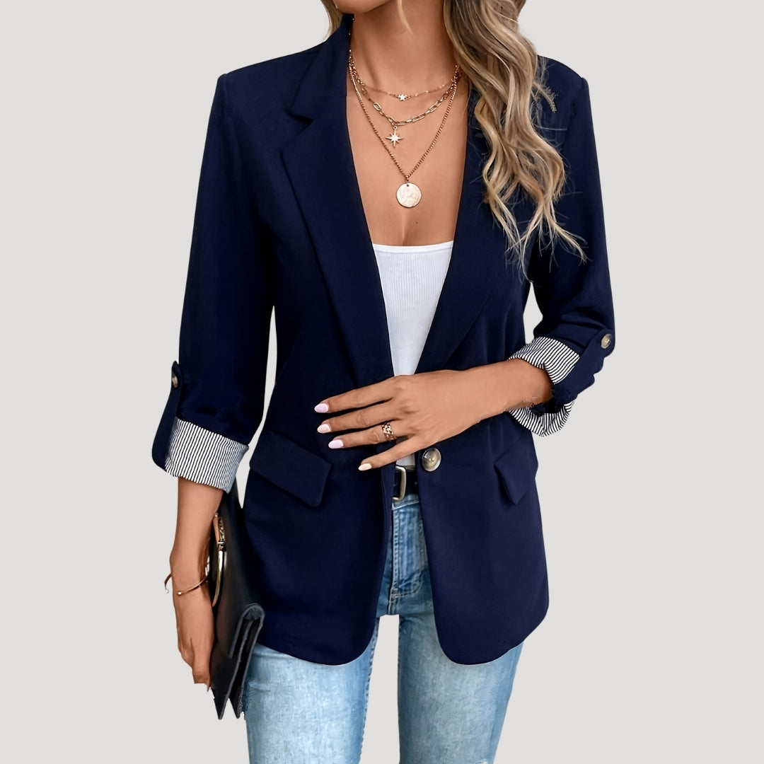 Classic Tailored Marine Blazer for Women