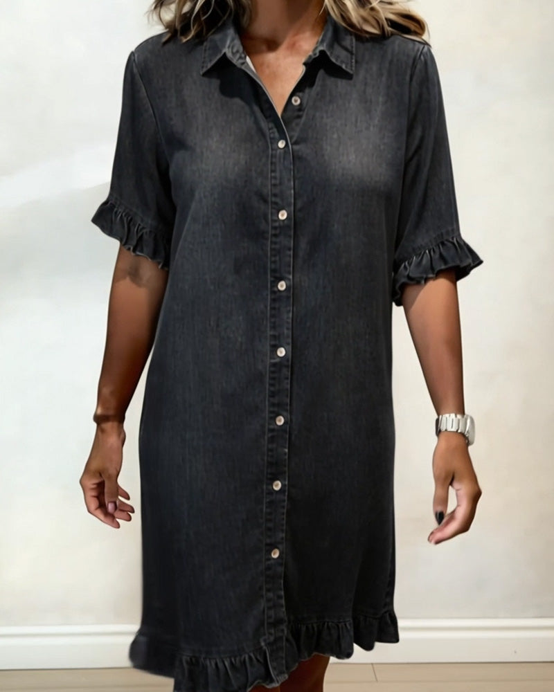 Denim Dress with Buttons for Women | Perfect for Everyday Wear