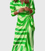 Long-sleeve printed maxi dress for women