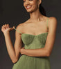 Pleated Midi Dress with Straps for Women | Perfect for Evening Events