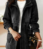Denim Jacket with Waist Emphasis for Women
