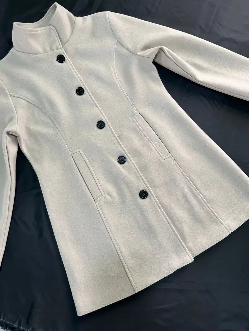 Elegant One-Button Coat for Women