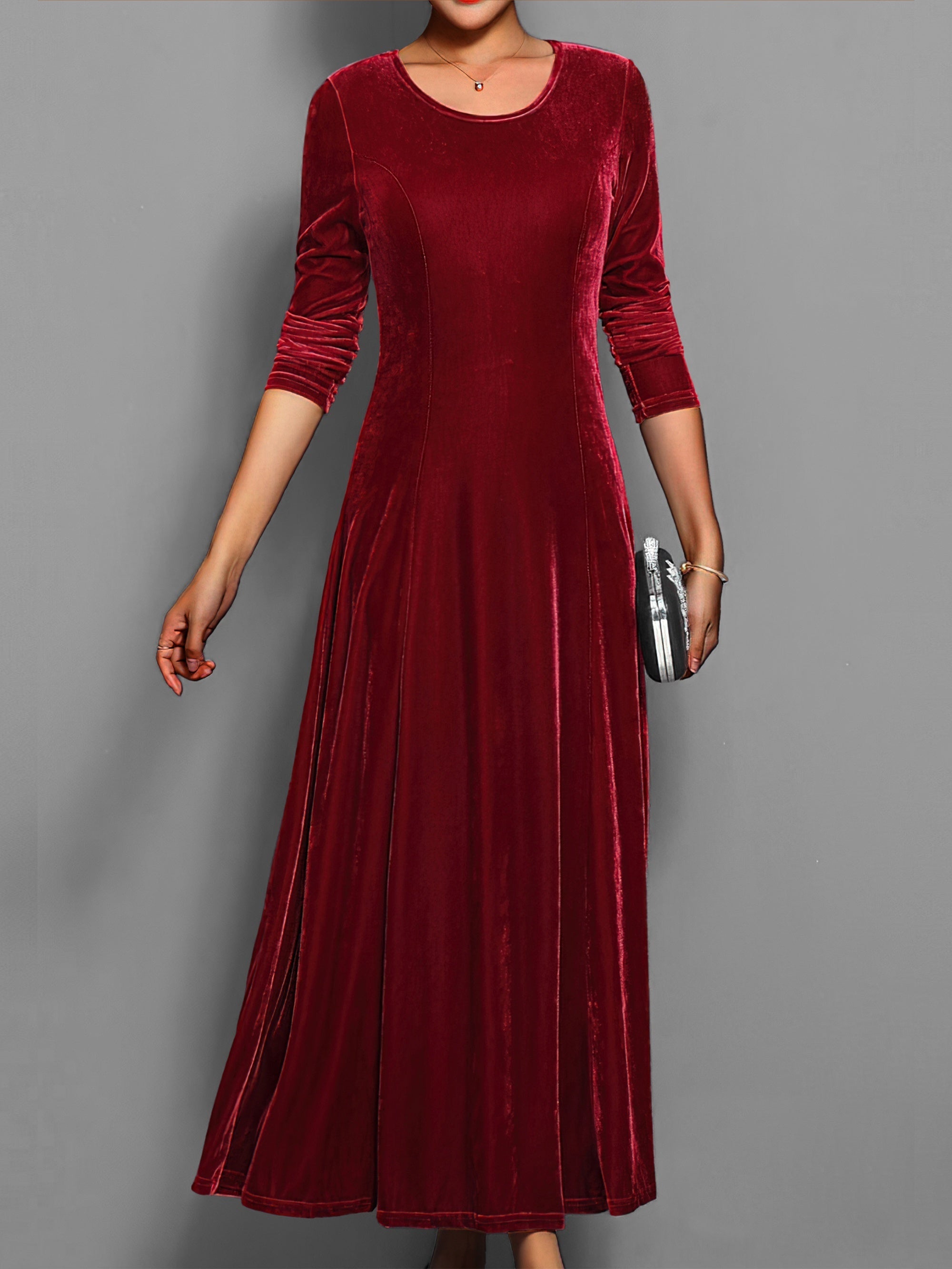 Long Velvet Dress for Women