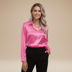 Elegant Satin Fabric Blouse for Women