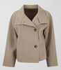 Chic Short Double-Breasted Jacket for Women