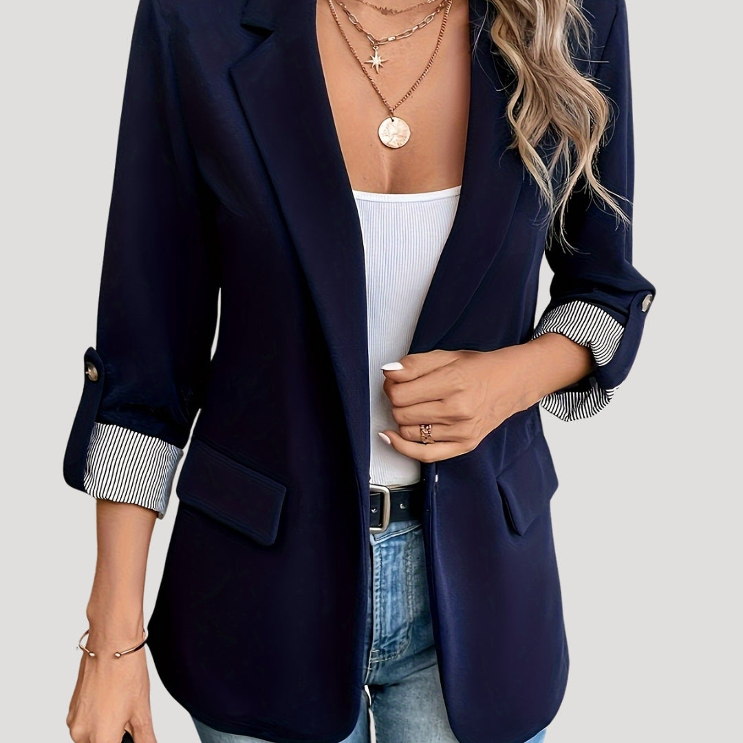 Classic Tailored Marine Blazer for Women