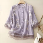 Elegant floral blouse for women