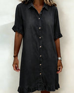 Denim Dress with Buttons for Women | Perfect for Everyday Wear
