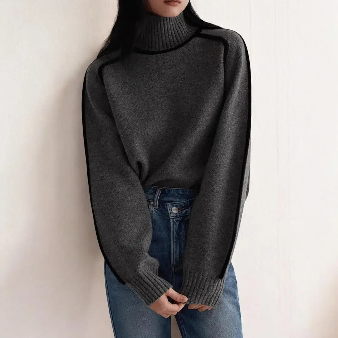 Soft Alpaca Turtleneck Sweater for Women