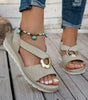 Open Sandals with Metal Buckle for Women | Ideal for Summer