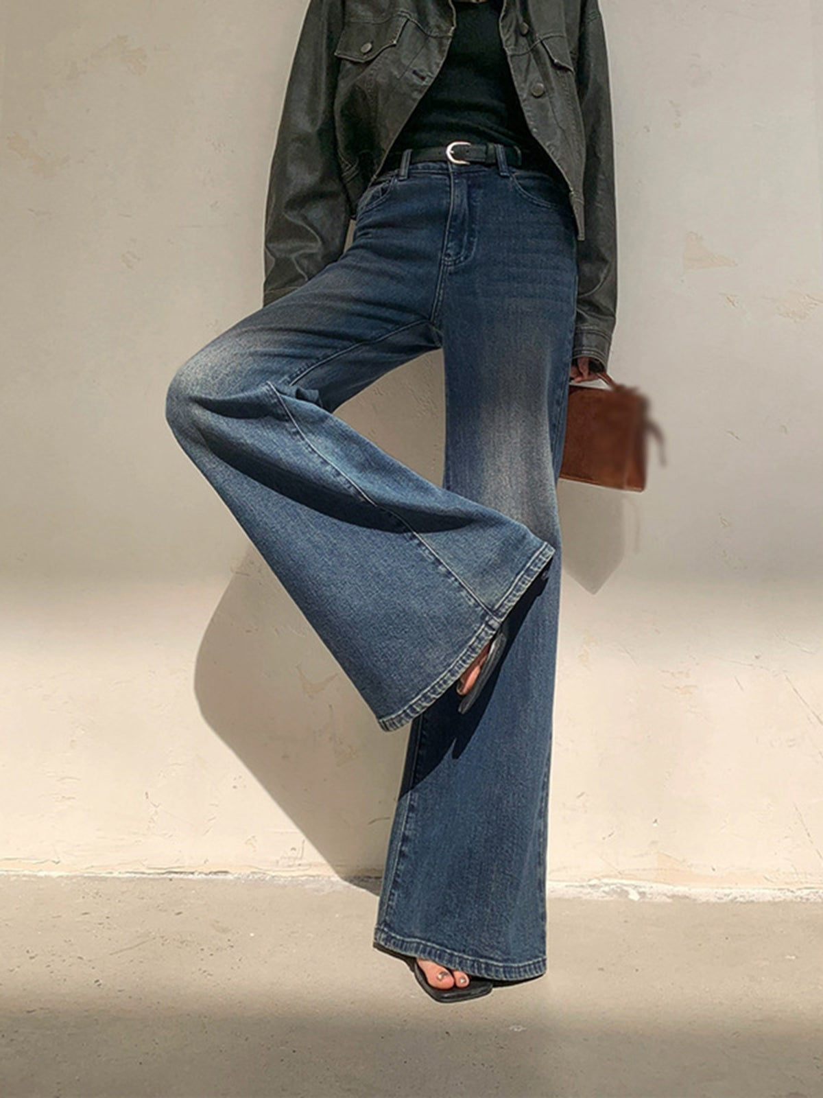 High-Waisted Flared Jeans for Women