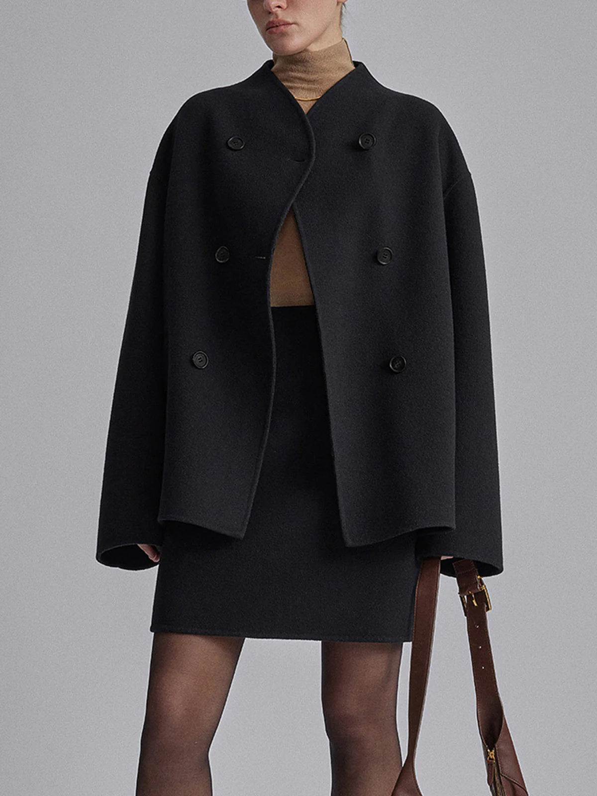 Double-Breasted Peacoat for Women