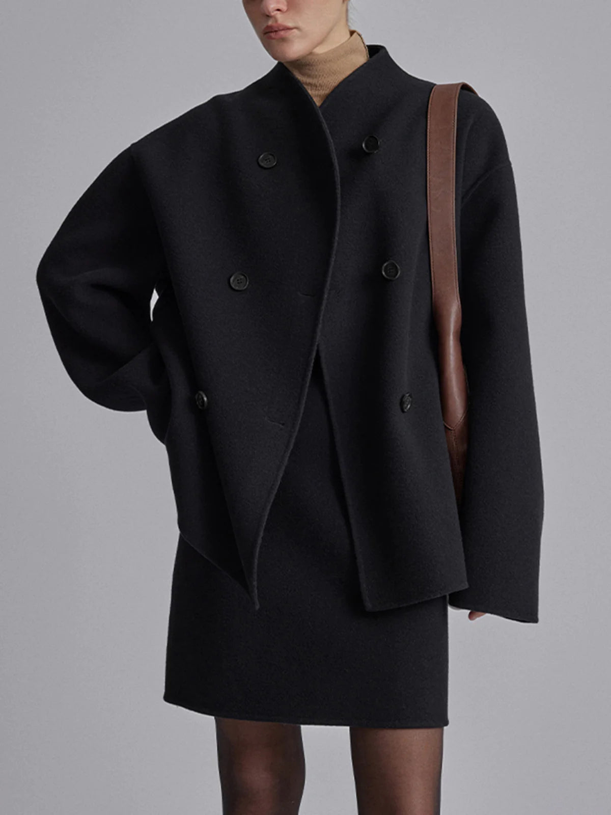 Double-Breasted Peacoat for Women