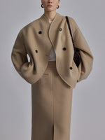 Double-Breasted Peacoat for Women