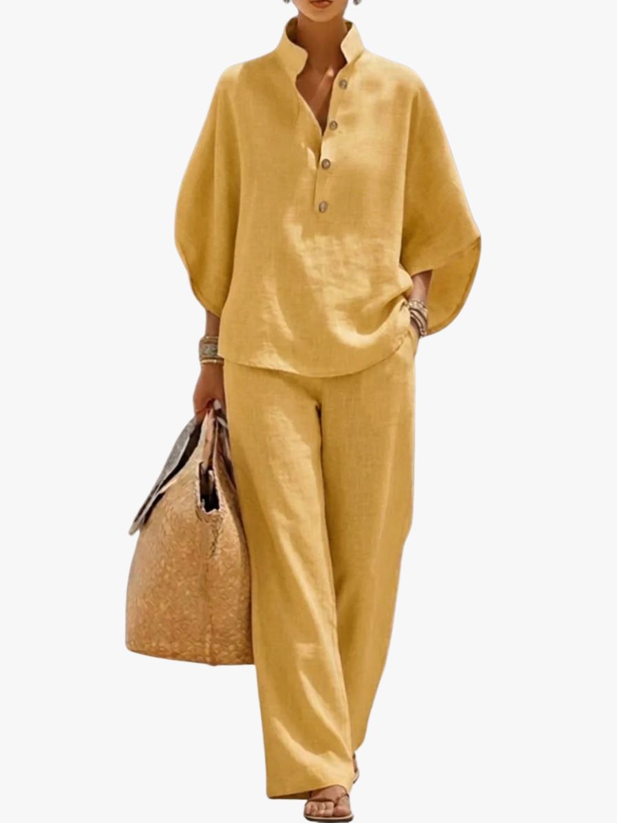 Casual Women's Set with Wide-Leg Pants | Perfect for Summer