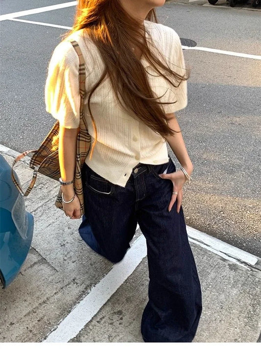 Wide jeans for women