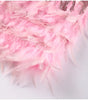 Mini Dress with Feather Details for Women