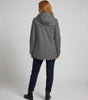 Oversized Parka with Hood and Faux Fur for Women