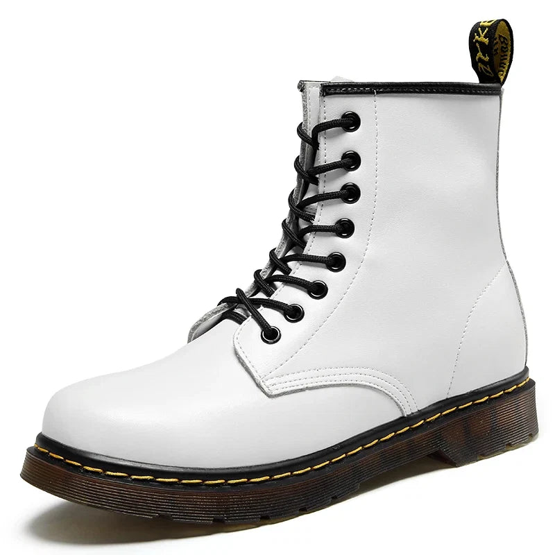 Women's Leather Lace-Up Martin Boots