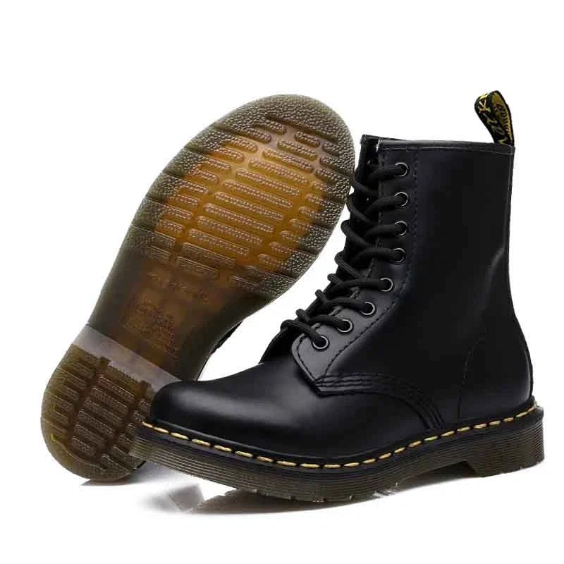 Women's Leather Lace-Up Martin Boots