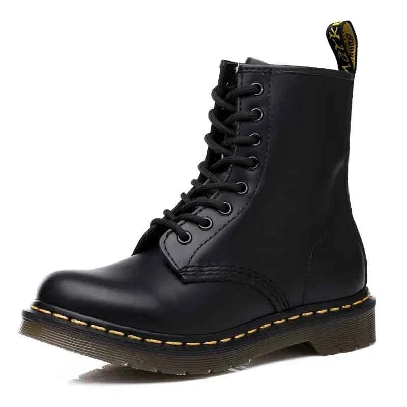 Women's Leather Lace-Up Martin Boots
