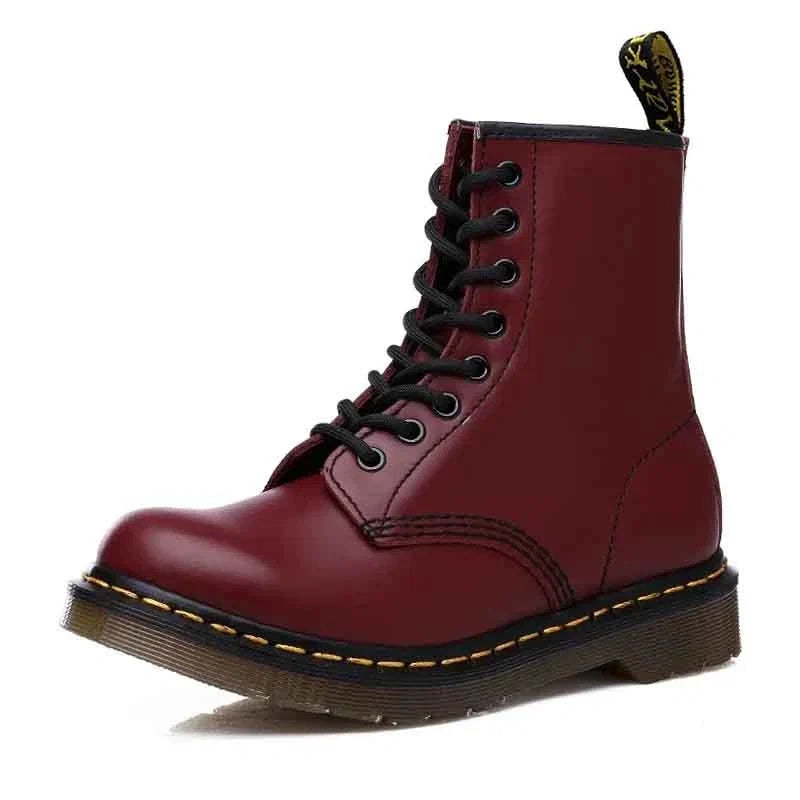 Women's Leather Lace-Up Martin Boots