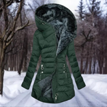 Long Winter Coat with Hood for Women