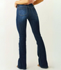 Mid-Rise Flare Jeans for Women