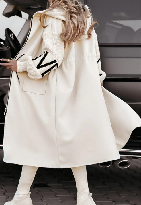 Long Coat with Hood for Women