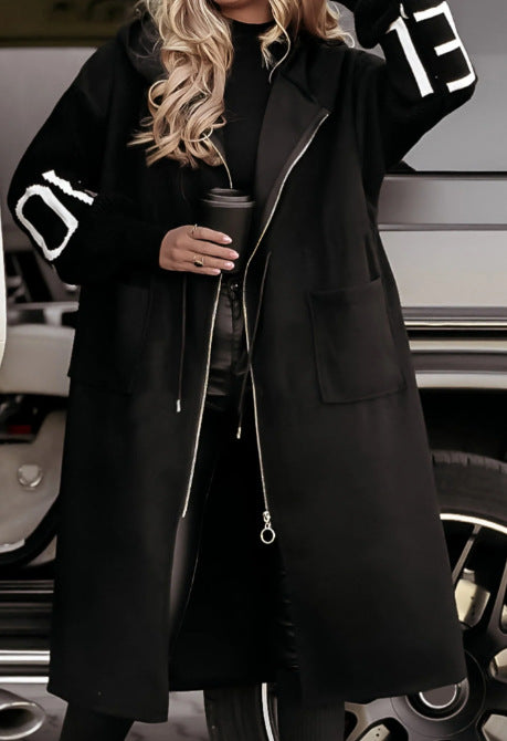 Long Coat with Hood for Women
