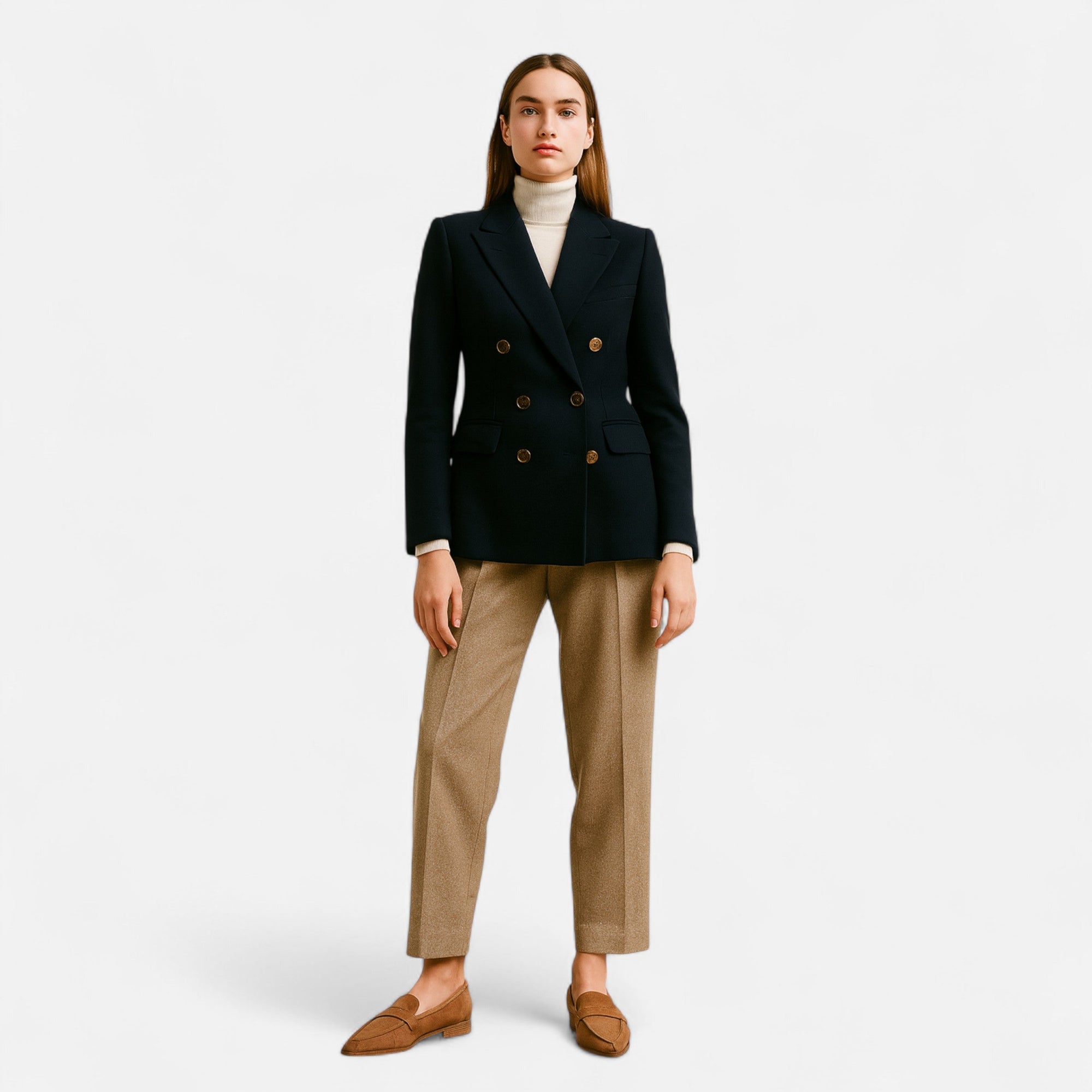 Retro Pointed Loafers for Women