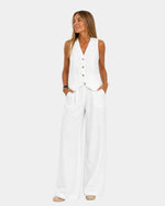 Sleeveless Vest and Pants Set for Women | Ideal for the Office