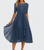 Flared Midi Lace Dress for Women | Perfect for Everyday Wear