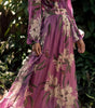 Long Floral Print Chiffon Dress for Women