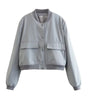 Women's High Collar Bomber Jacket