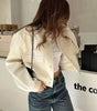 Women's High Collar Bomber Jacket