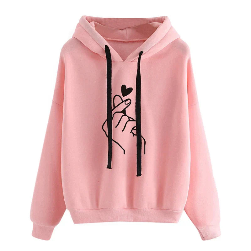 Fleece Lined Hooded Sweatshirt for Women