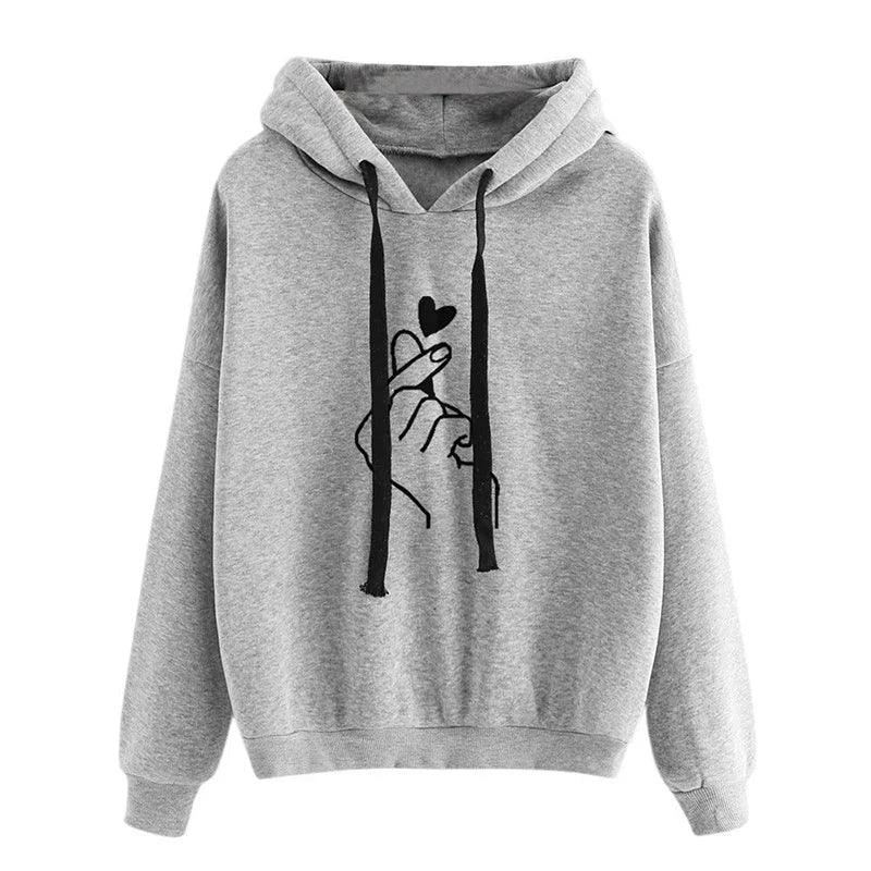 Fleece Lined Hooded Sweatshirt for Women