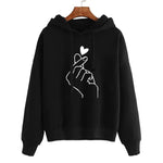 Fleece Lined Hooded Sweatshirt for Women