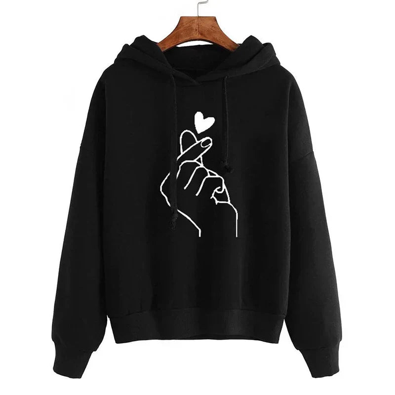 Fleece Lined Hooded Sweatshirt for Women