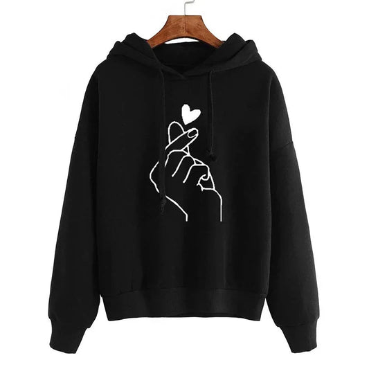 Fleece Lined Hooded Sweatshirt for Women