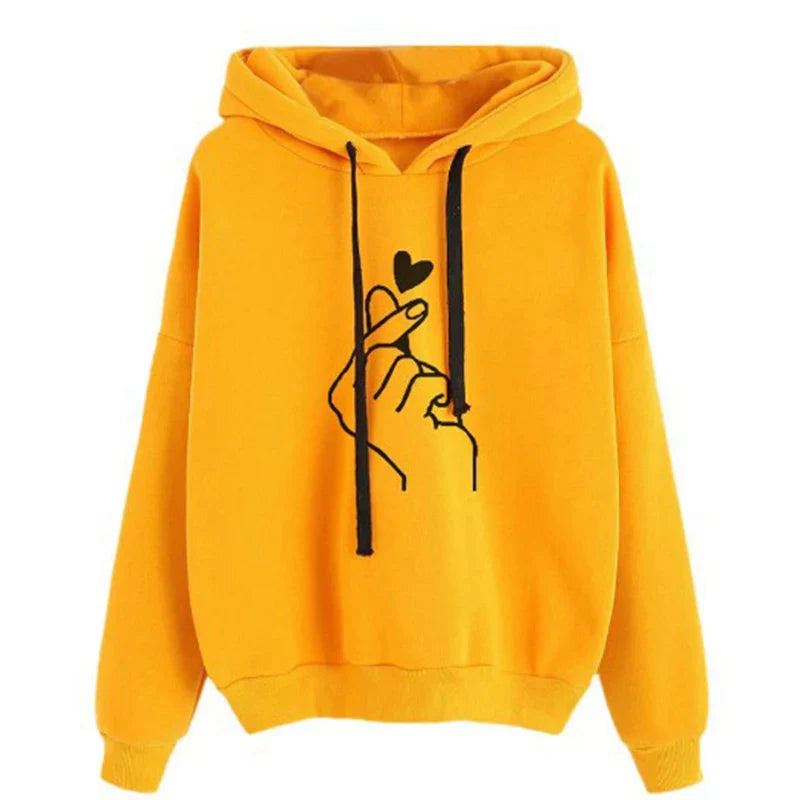 Fleece Lined Hooded Sweatshirt for Women