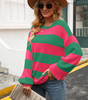 Knit pullover with stripes for Women