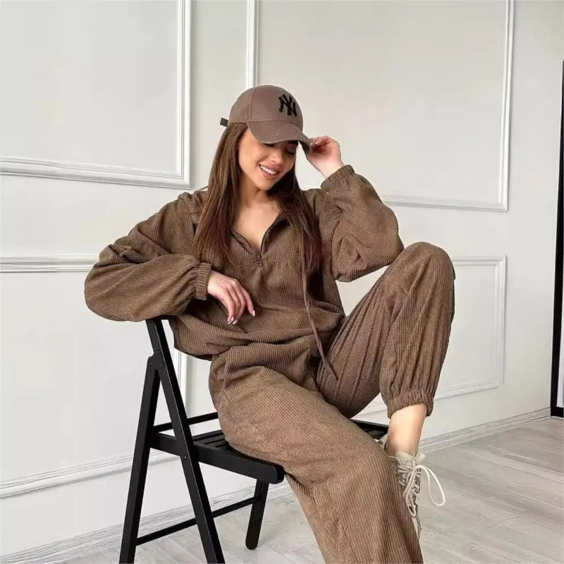 Casual Hooded Set for Women