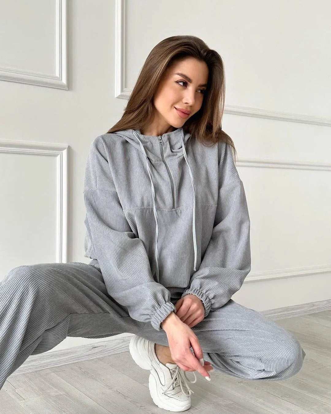 Casual Hooded Set for Women