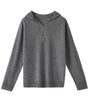 Wool Hoodie with V-Neck for Women